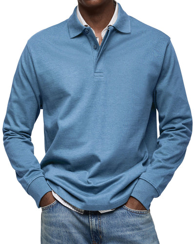 Sverre | Elegant langermet poloskjorte