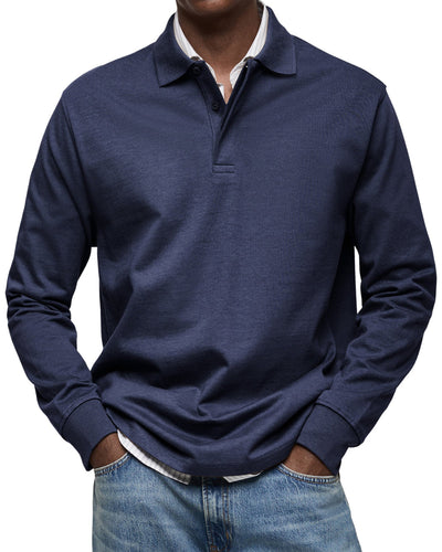 Sverre | Elegant langermet poloskjorte