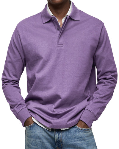 Sverre | Elegant langermet poloskjorte