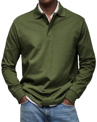 Sverre | Elegant langermet poloskjorte